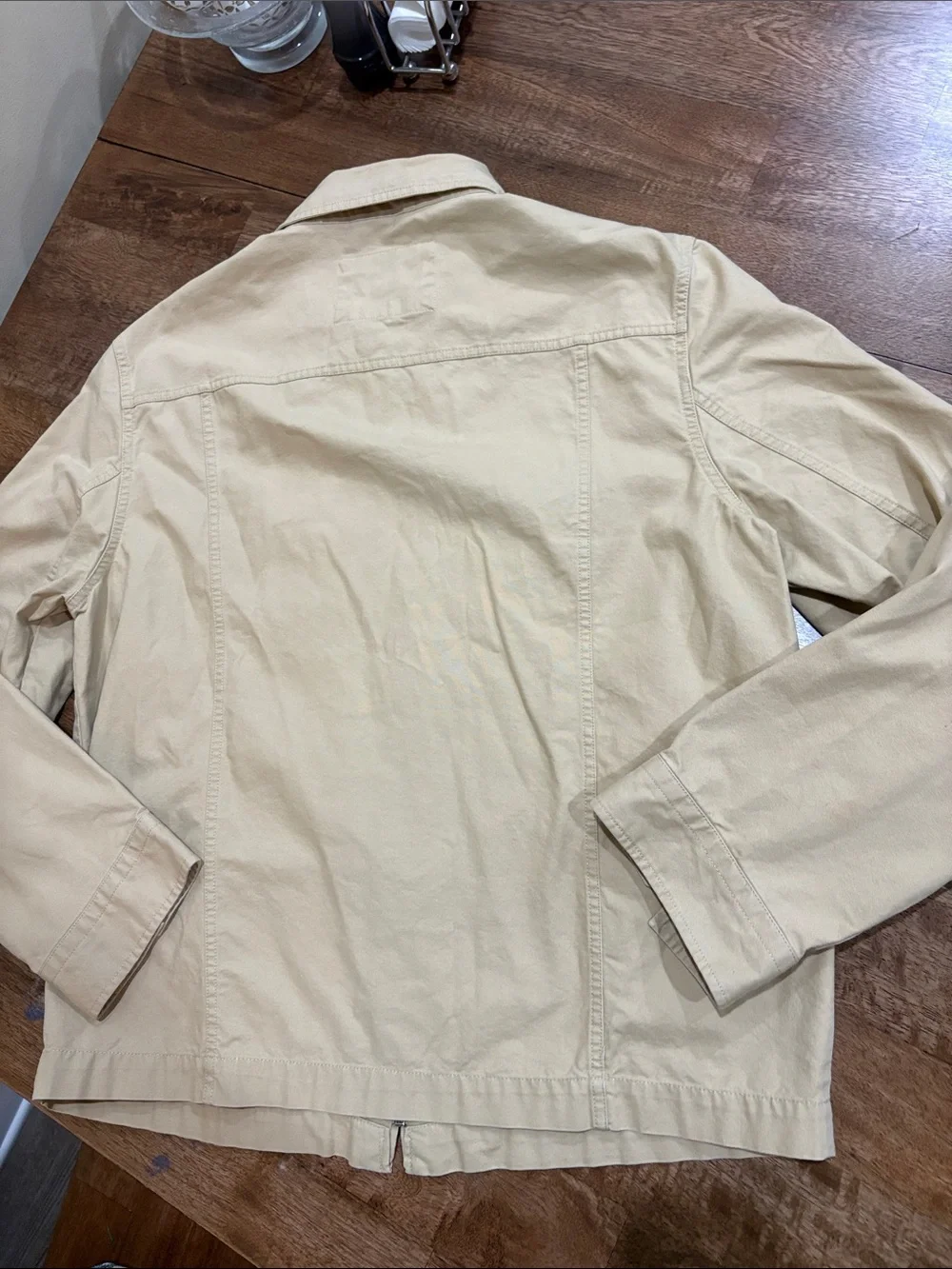 Men's J.Crew Canvas Chore Jacket Shacket Tan Khaki.  vintage. Size L